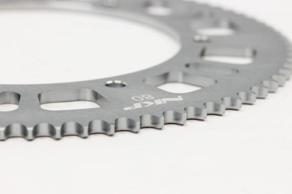 219er RK-Alu-Kettenblatt silber | 91 Zähne - HQ 7075 T6